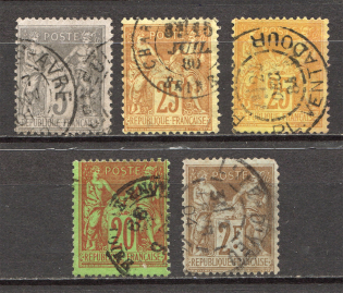 1879-1900 France (CV $50, Full Sets, Canceled)