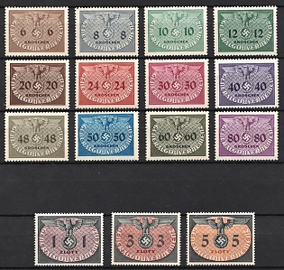 1940 General Government, Germany, Official Stamps (Full Set)