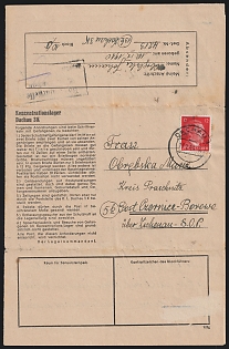 1944 Dachau 3K Concentration camp cover with letter, franked with 12pf, Rare