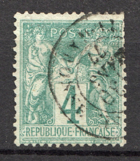 1876-81 France Type I 4 C (CV $60, Canceled)