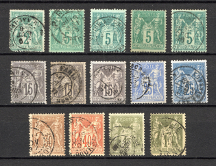 1876-81 France Type II (CV $55, Canceled)