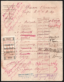 Kiev (Kyiv), Shipping Society, Document, Ukraine