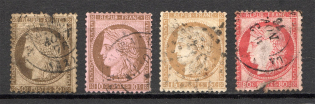 1872-75 France (CV $40, Full Set, Canceled)