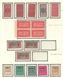Weimar Republic, Germany, Small Collection of the Revenue Stamps