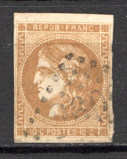 1870-71 France 10 C (CV $85, Canceled)