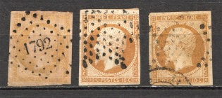 1853-61 France 10 C (Canceled)