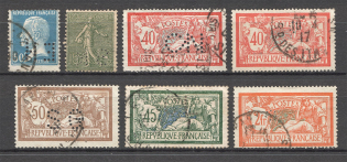 France (Perfin, Canceled)