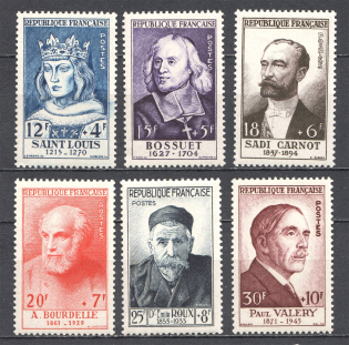 1954 France (CV $180, Full Set)