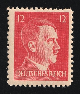 1944 12pf Anti-German Propaganda, Forgery of Hitler Issue