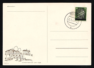 1943 (25 May) 'Creditanstalt Bank', Austria, Postcard from Vienna franked with 5pf Vienna Local Issue, Overprint on Hitler's head
