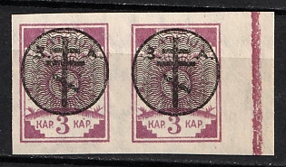 1919 3k West Army, Russia, Civil War, Pair (Margin)