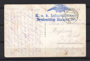 1915 Austrian Infantry in Ukraine WWI Fieldpost Postal Card
