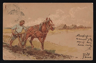 1904 S.P.B. Empress Maria Fyodorovna Fund Trustees for the Deaf, This Fund was Under the Administration of the Tsar, Illustrated Charity Postcard