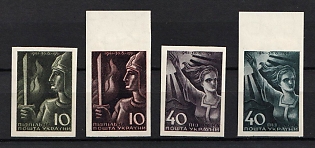 1951 Act of 30 June 1941, Ukraine, Underground Post (Margin, Watermark)