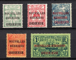 1910 New Hebrides, French Colonies (Full Set)