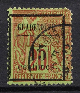 1889 15c on 20c Guadeloupe, French Colonies
