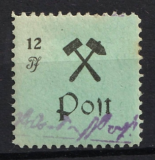 1945-1946 12pf Großräschen, Local Post, Germany