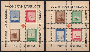 1948 Oldenburg Two Souvenir Sheets A+B, Local Post, Germany