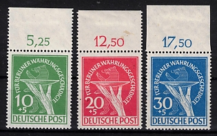 1949 West Berlin, Germany (Full Set with Upper Margins, Sheet Inscription, Signed Schlegel BBP)