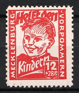 1945-1946 28pf Mecklenburg, Soviet Occupation Zone of Germany