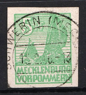 1945-1946 5pf Mecklenburg, Soviet Occupation Zone of Germany