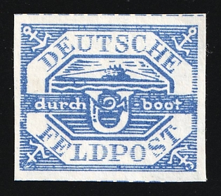 1945 Hela Submarine (U-Boot Hela), Military Mail Field Post Feldpost, Germany (Signed)