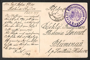 1917 (24 May) Austria-Hungary, World War I, Military Mail Field Post Feldpost Postcard from Ragusa (Dubrovnik)