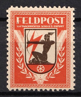 1943 Erfurt, Germany, Military Mail Fieldpost Feldpost, Air Signals School 5, Propaganda Issue