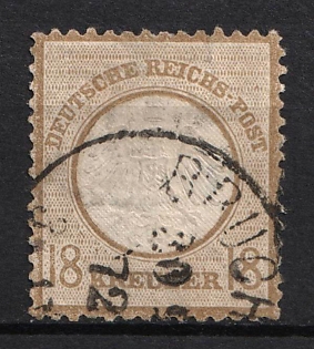 1872 18kr German Empire, Small Breast Plate, Germany