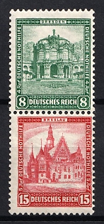 1931 Weimar Republic, Germany, Se-tenant, Zusammendrucke