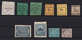 United States, USA, Small Stock of Locals Stamps