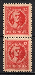 1945-1946 12pf Thuringia, Soviet Occupation Zone of Germany, Certificate