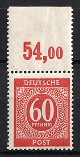 1946 60pf Joint Issue, Allied Occupation, Germany, Certificate