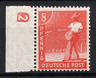 1947 8pf Joint Issue, Allied Occupation, Germany, Certificate