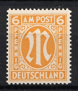 1945-1946 6pf American and British Zones (Bizone), Allied Occupation, Germany, Certificate