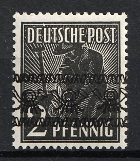 1948 2pf American and British Zones (Bizone), Allied Occupation, Germany, Certificate