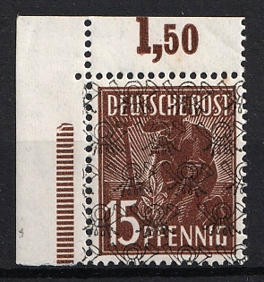 1948 15pf American and British Zones (Bizone), Allied Occupation, Germany