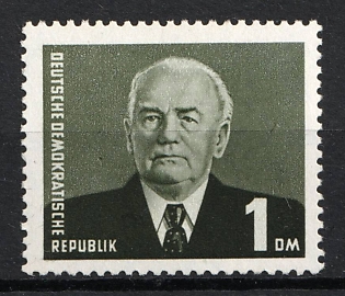 1958 1pf German Democratic Republic (GDR), Certificate