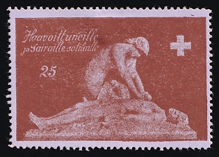 1916 Vyborg Red Cross ‘For the Sick and Wounded Soldiers’, on Lilac Paper, Russian Empire