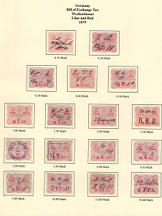 1879 German Empire, Germany, Bill of Exchange Taxes, Revenue