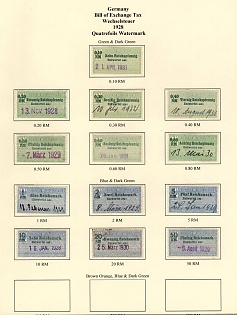 1928 Weimar Republic, Germany, Bill of Exchange Taxes, Revenue