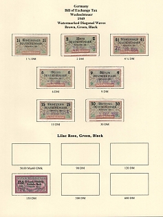 1949 Germany, Bill of Exchange Taxes, Revenue