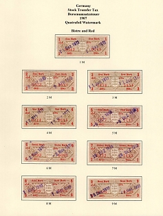 1907 German Empire, Germany, Stock Transfer Taxes, Revenue