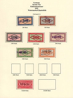 1922 Weimar Republic, Germany, Income Taxes, Revenue