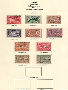 1922 Weimar Republic, Germany, Income Taxes, Revenue