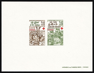 1978 France, Proof Sheetlet, Epreuve de Luxe Collective, Composite Deluxe Presentation Miniature  Sheet