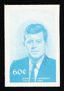 1984 60c '20th Century Leaders - John F. Kennedy', Antigua & Barbuda, Trial Color Proof, Imperforate