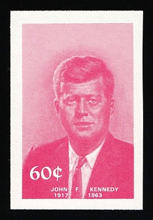 1984 60c '20th Century Leaders - John F. Kennedy', Antigua & Barbuda, Trial Color Proof, Imperforate