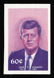 1984 60c '20th Century Leaders - John F. Kennedy', Antigua & Barbuda, Trial Color Proof, Imperforate