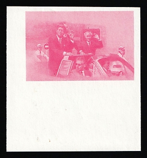 1984 1$ '20th Century Leaders - Kennedy in Berlin', Antigua & Barbuda, Trial Color Proof, Imperforate, Corner Margin